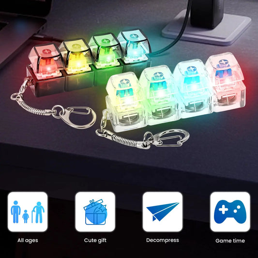 ClickKey Keyboard Fidget Keychain Clicker